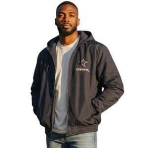 Dallas Cowboys NFL Game Day Embroidered Logo Hooded Long-Sleeves Jacket Vintage